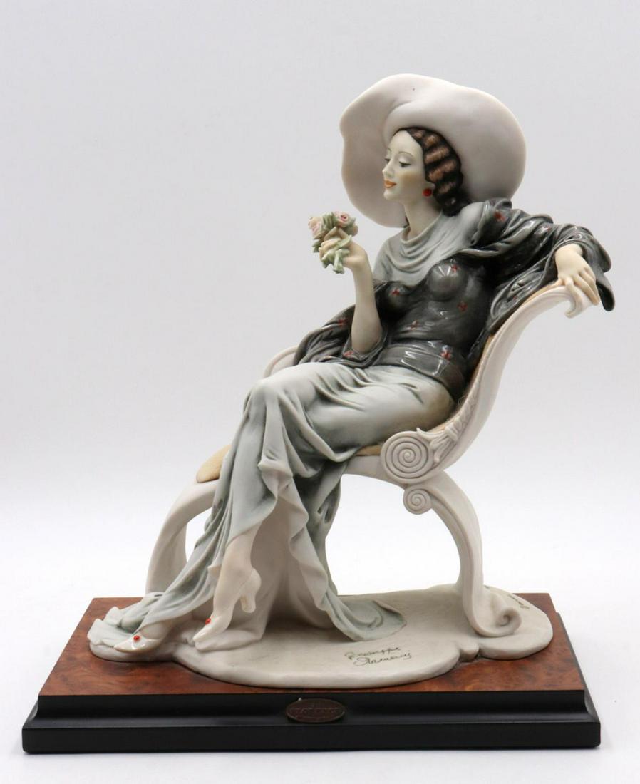 Giuseppe Armani "At Ease" Limited Edition Sculpture: Giuseppe Armani "At Ease" Limited Edition Sculpture. Numbered - 507/5000. Measures approx. - 14" high x 12" wide.