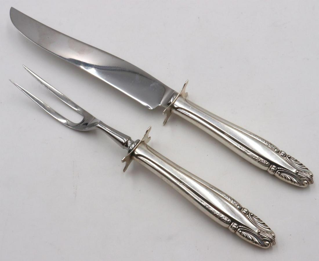 Wallace "Stradivari" Sterling Meat Carving Set (1 of 3)