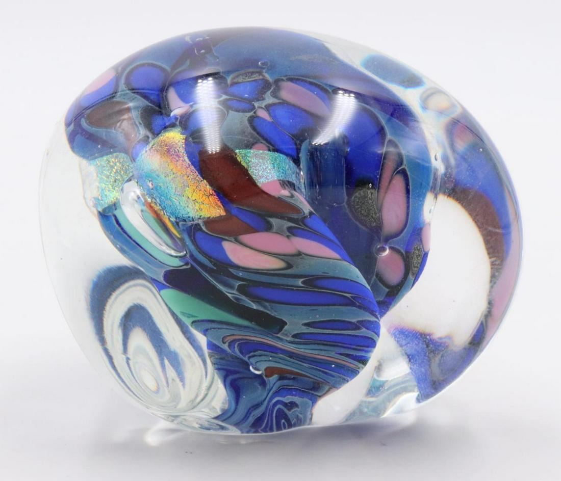 Rollin Karg Studio Art Glass Paperweight (1 of 2)