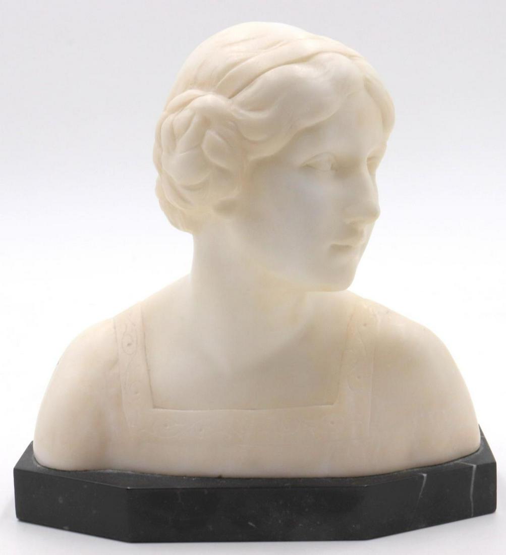 Rudolf Kaesbach (Germany, 1873 - 1955) Marble Bust Sculpture: Rudolf Kaesbach (Germany, 1873 - 1955) Marble Bust Sculpture. Measures approx. - 6 1/4" high x 6" wide.