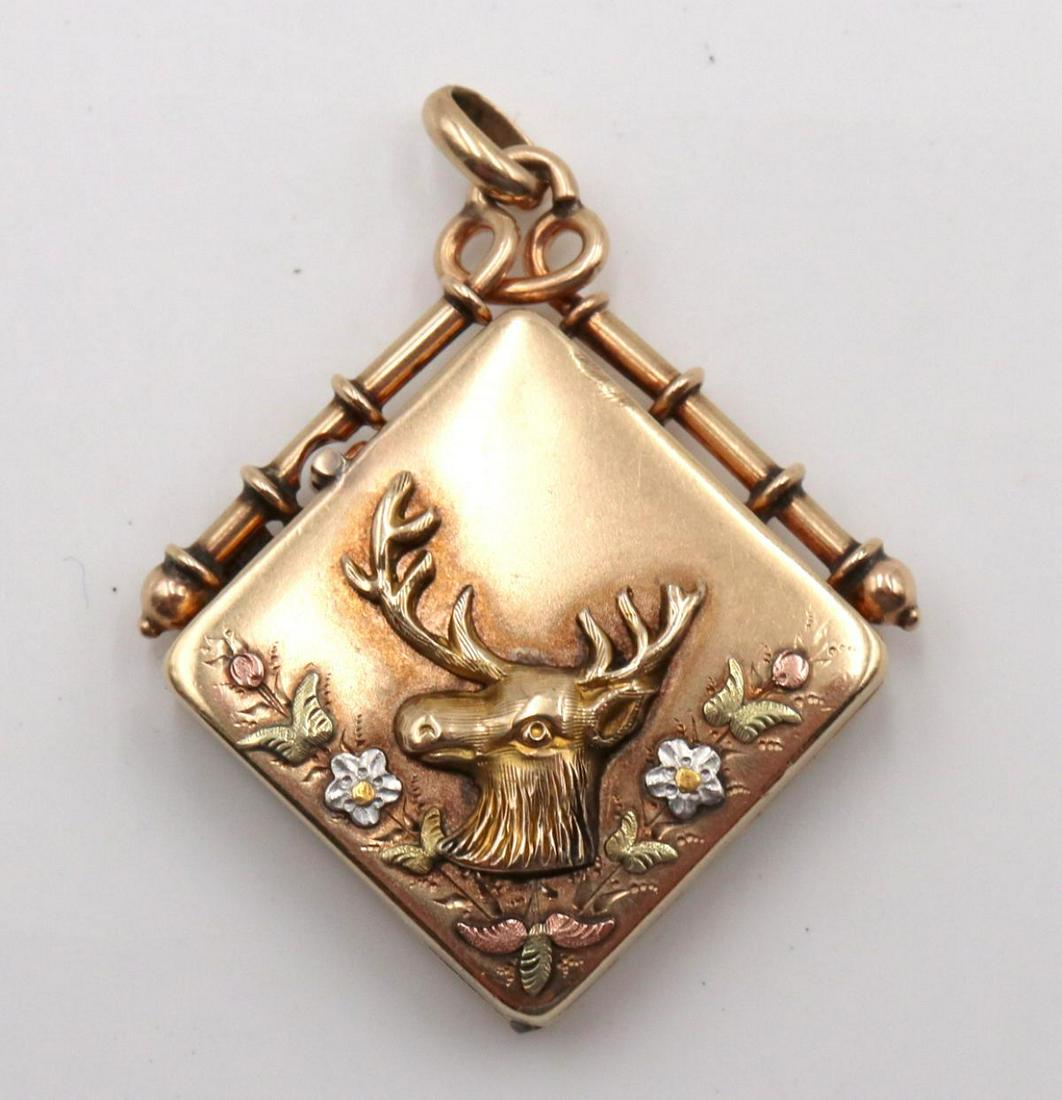 Victorian Gold Filled Locket Fob Pocket Watch (1 of 2)