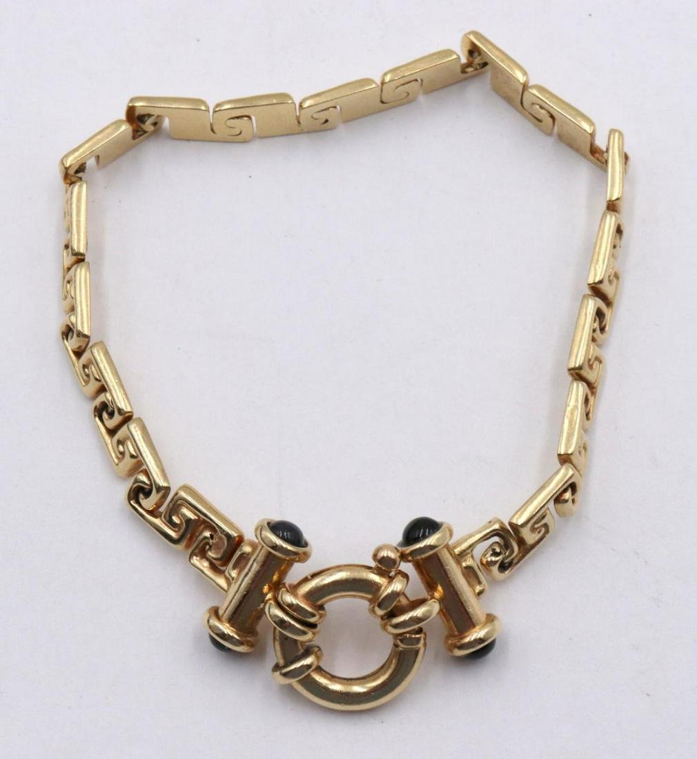 14Kt Yellow Gold & Onyx Bracelet (1 of 2)
