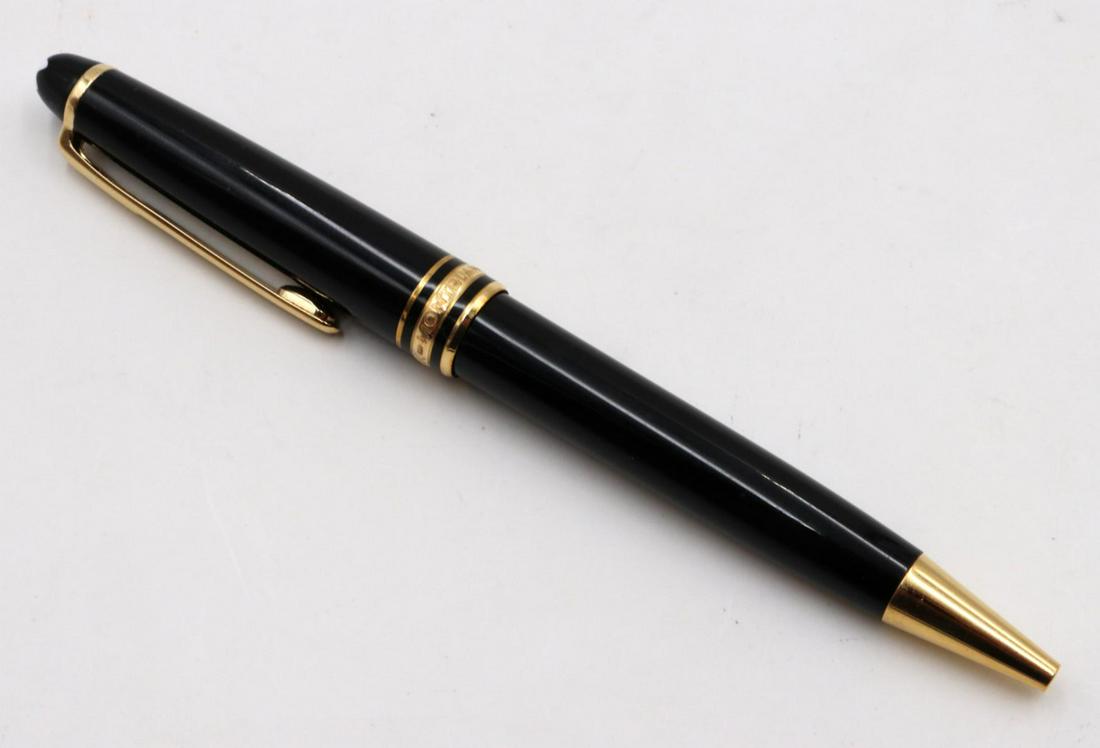 Montblanc Ball Point Pen: Montblanc Ball Point Pen. Measures approx. - 5 3/8" long.