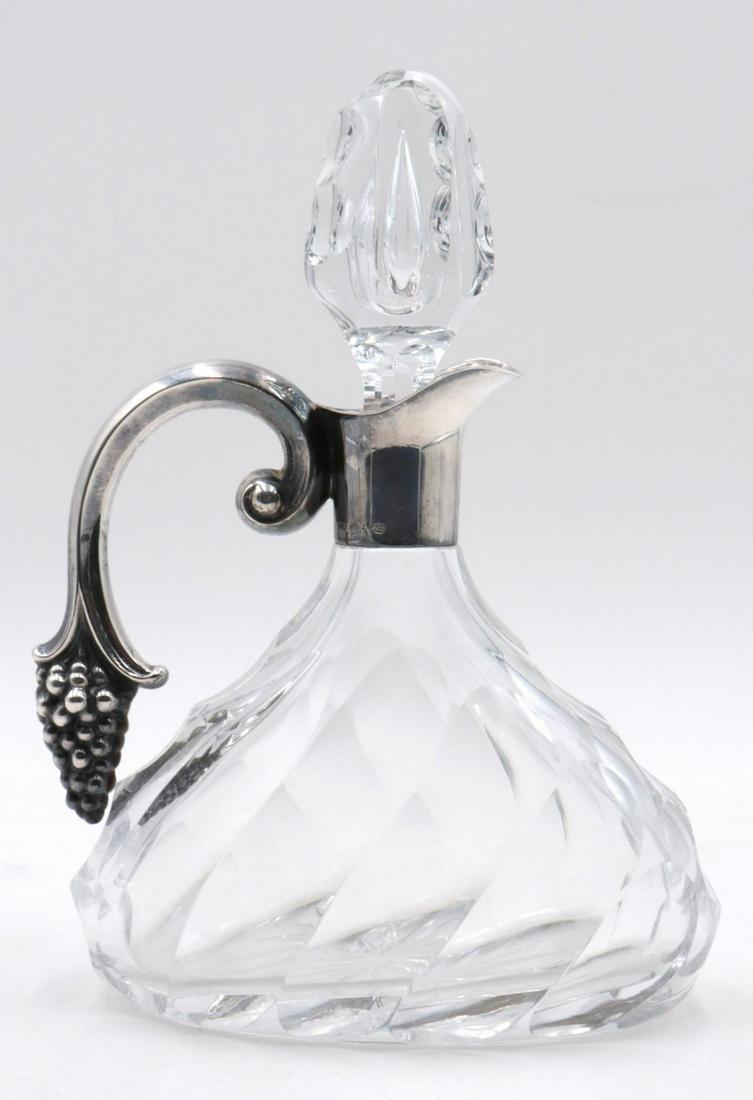 Vintage Sterling & Crystal Decanter (1 of 3)