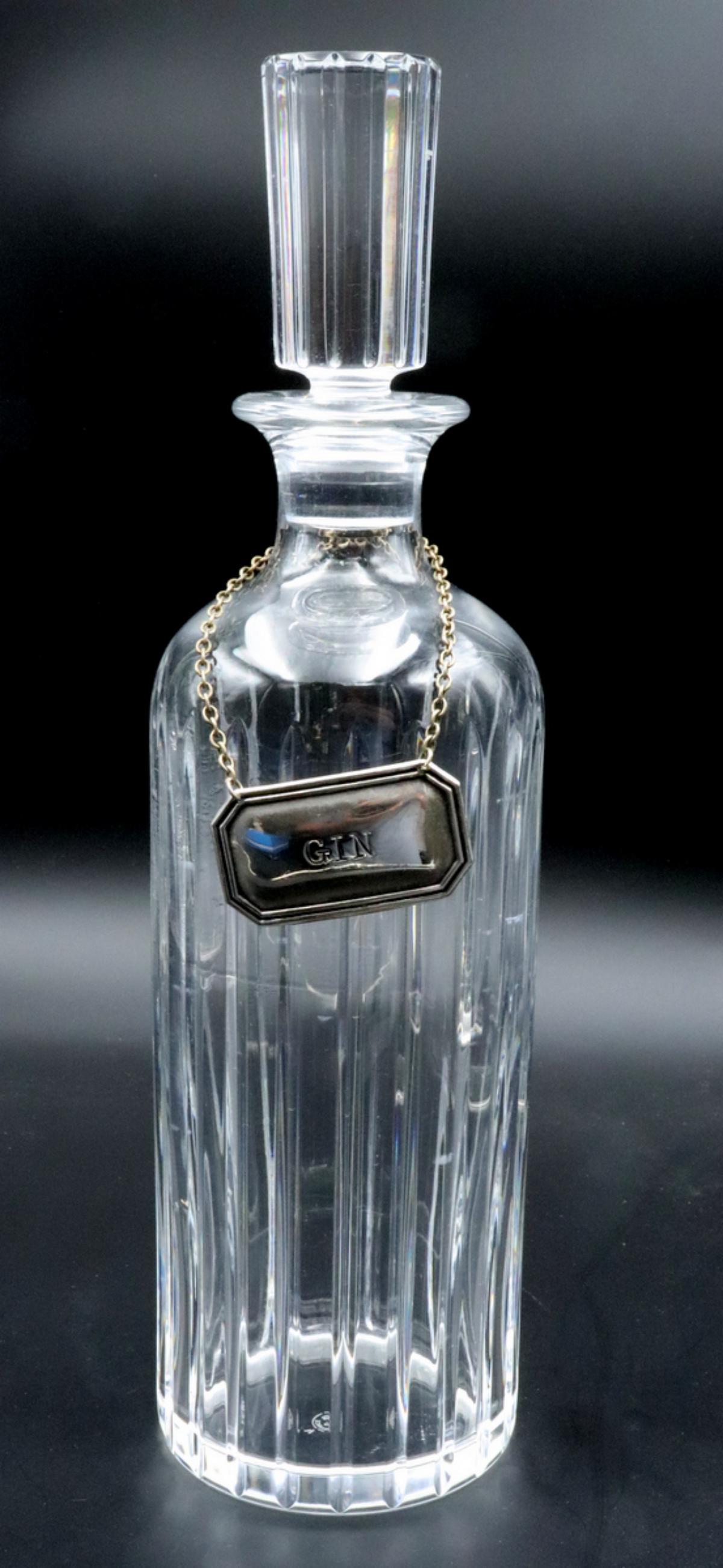 Baccarat "Harmonie" Crystal Decanter: Baccarat "Harmonie" Crystal Decanter. Measures approx. - 12 1/4" high x 3 3/4" diameter.