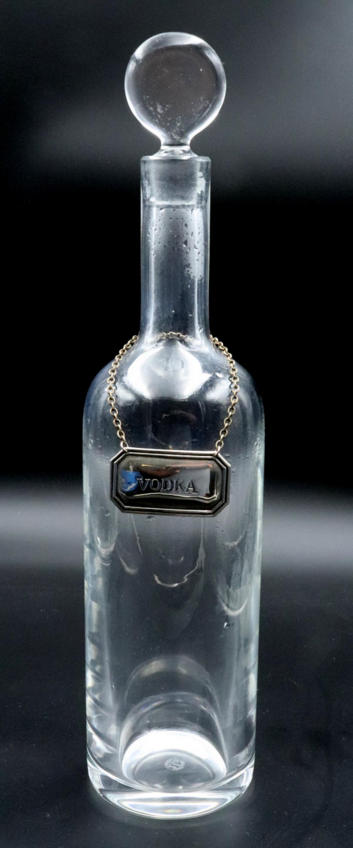 Baccarat Crystal Decanter: Baccarat Crystal Decanter. Measures approx. - 13 3/4" high x 3 1/8" diameter.
