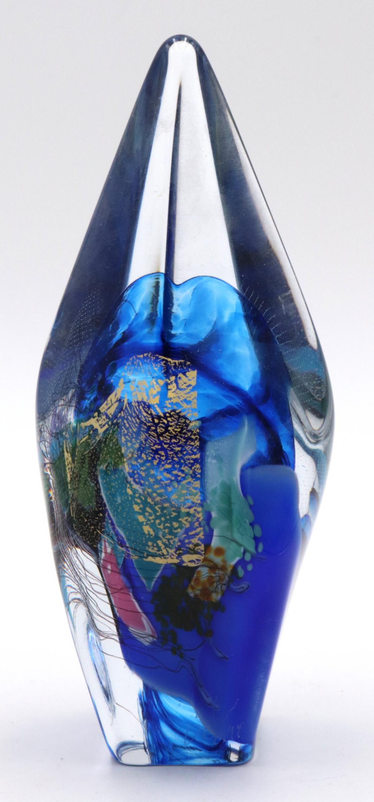 Signed Art Glass Paperweight (1 of 3)