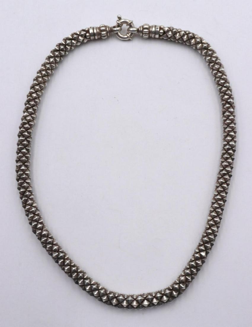 Unique Heavy Sterling Silver Necklace (1 of 3)
