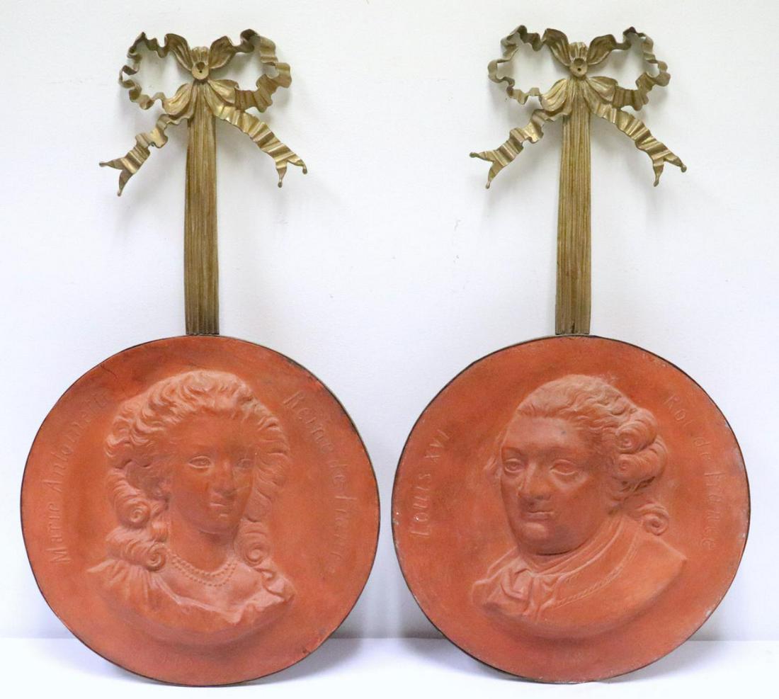Antique French Terracotta & Bronze Plaques (1 of 6)