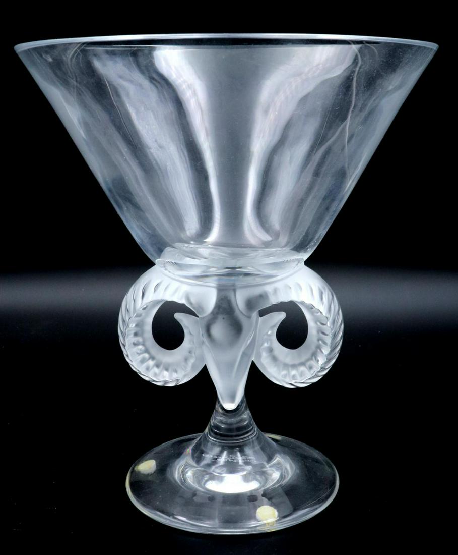 Lalique "Aries" Crystal Vase (1 of 4)