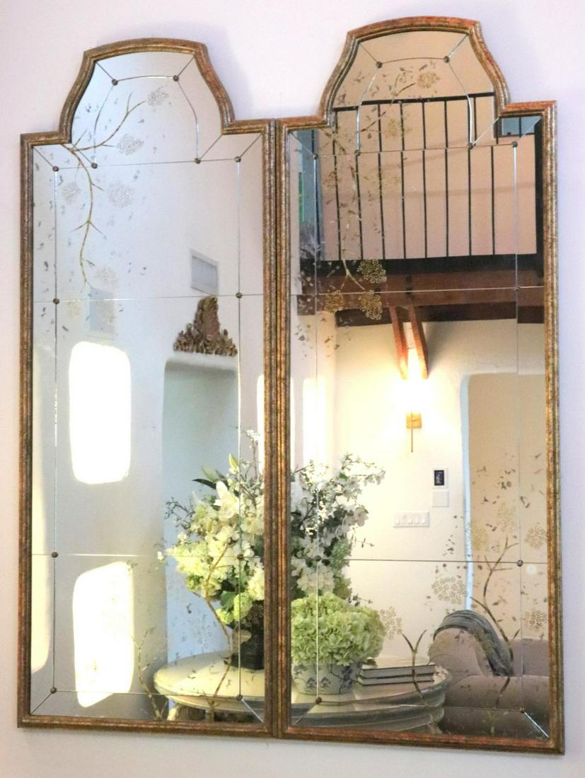 Vintage Oriental Hand Painted Mirrors (1 of 4)