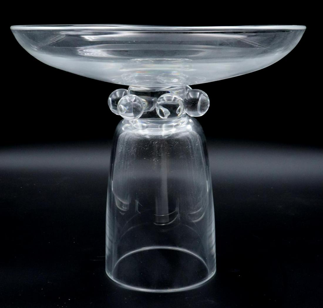 Large Steuben Crystal Footed Bowl (1 of 4)
