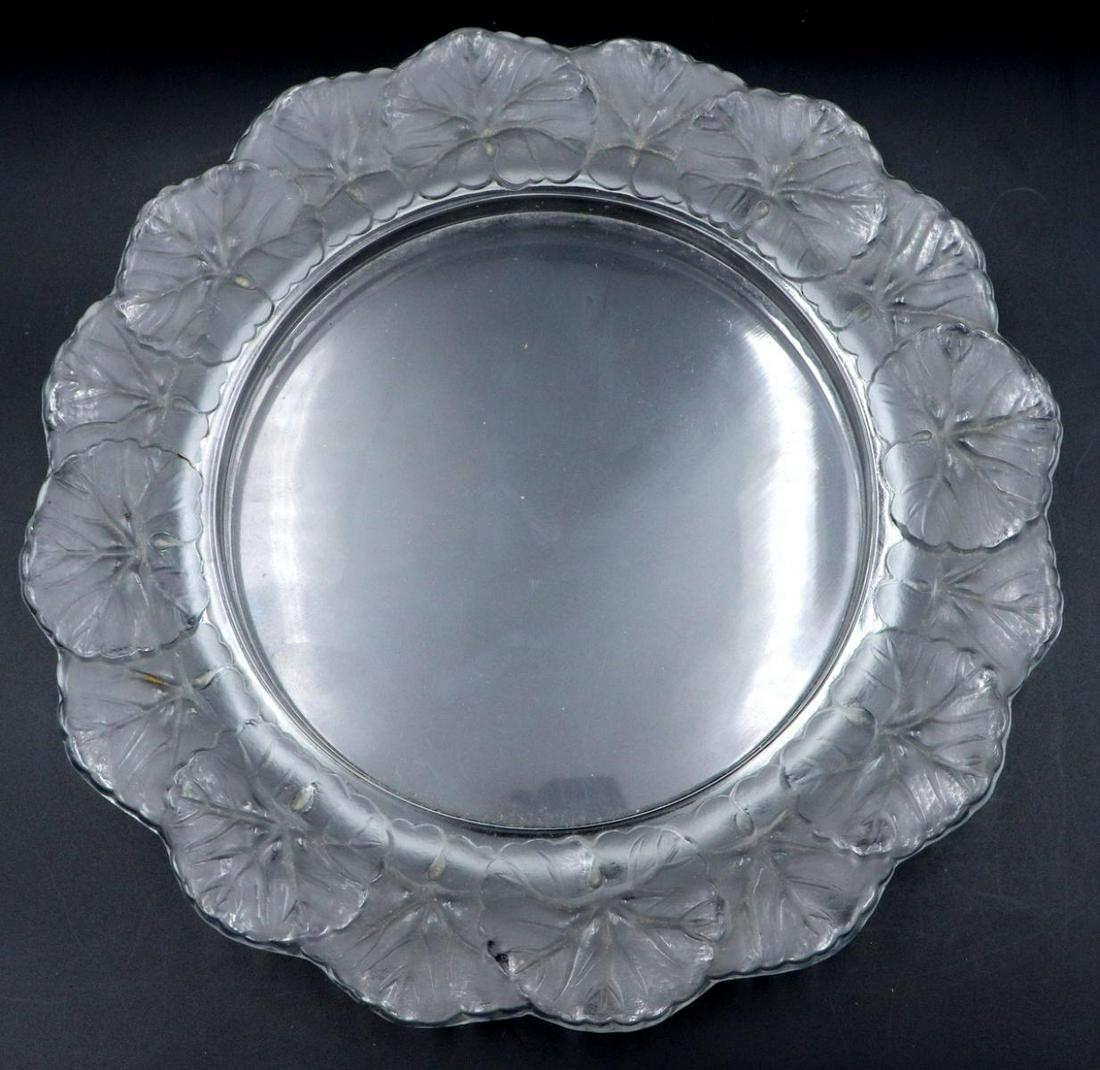 Lalique "Honfleur" Crystal Plate (1 of 3)