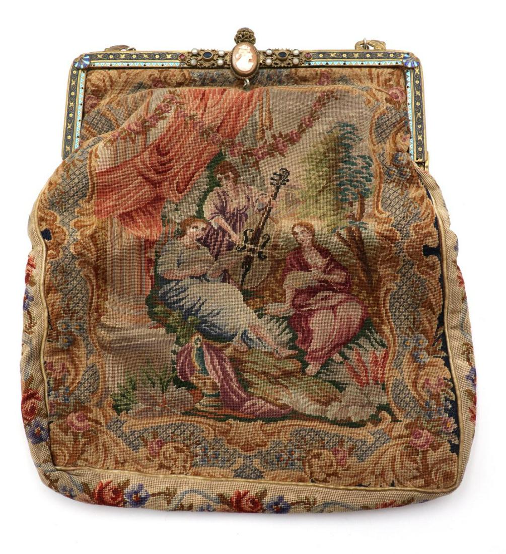 Vintage Needlepoint Purse