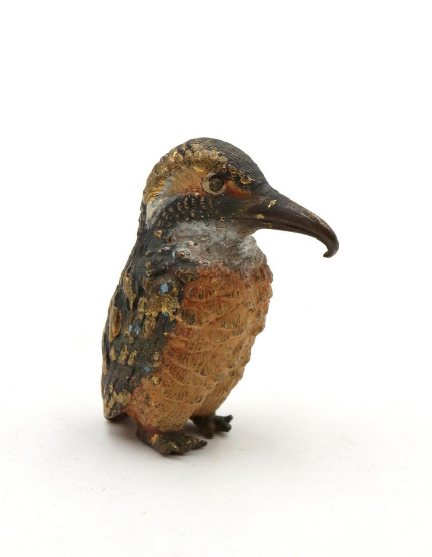 Vienna Cold Painted Bronze Bird (1 of 2)
