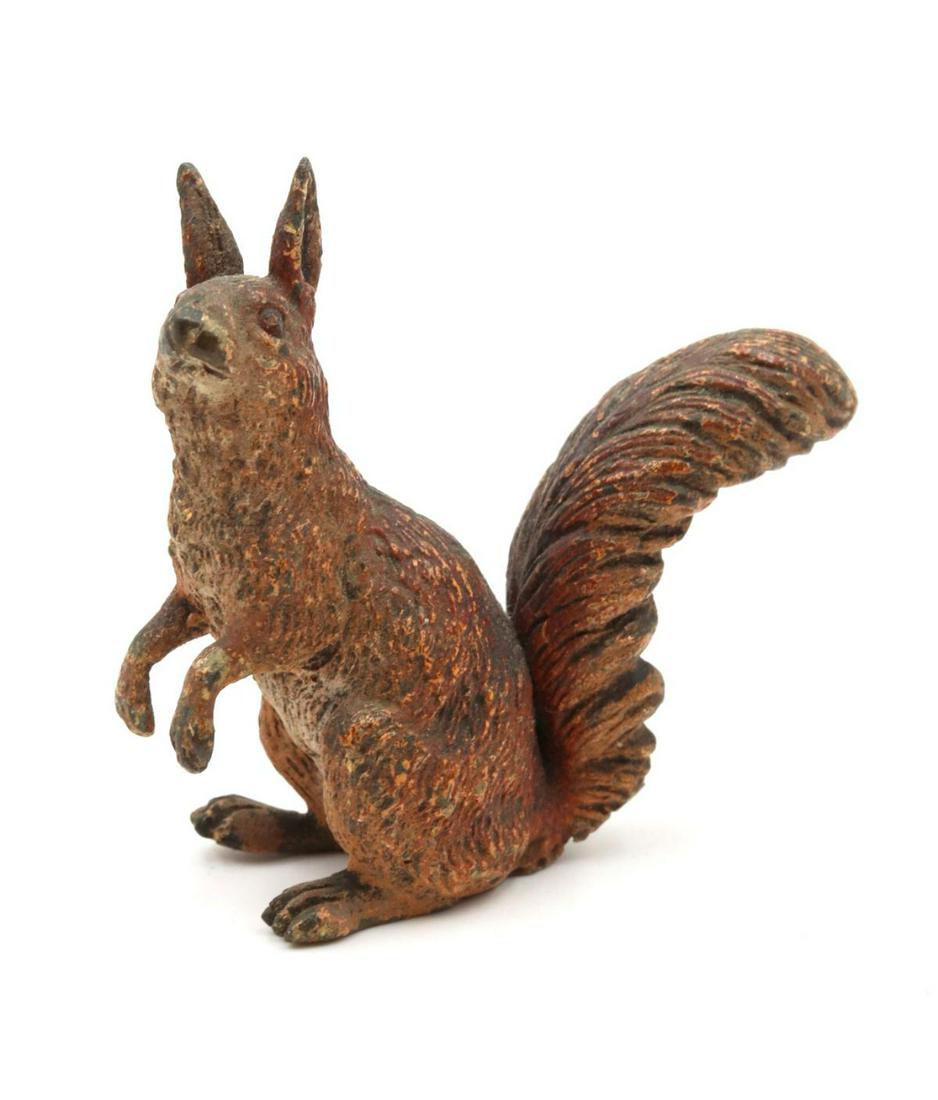 Vienna Cold Painted Bronze Squirrel (1 of 2)