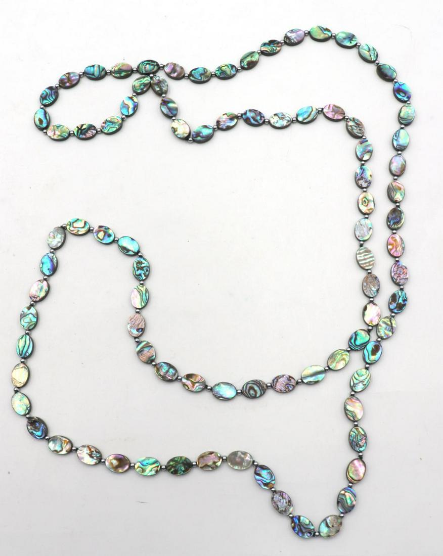 Sterling Silver & Abalone Necklace (1 of 2)