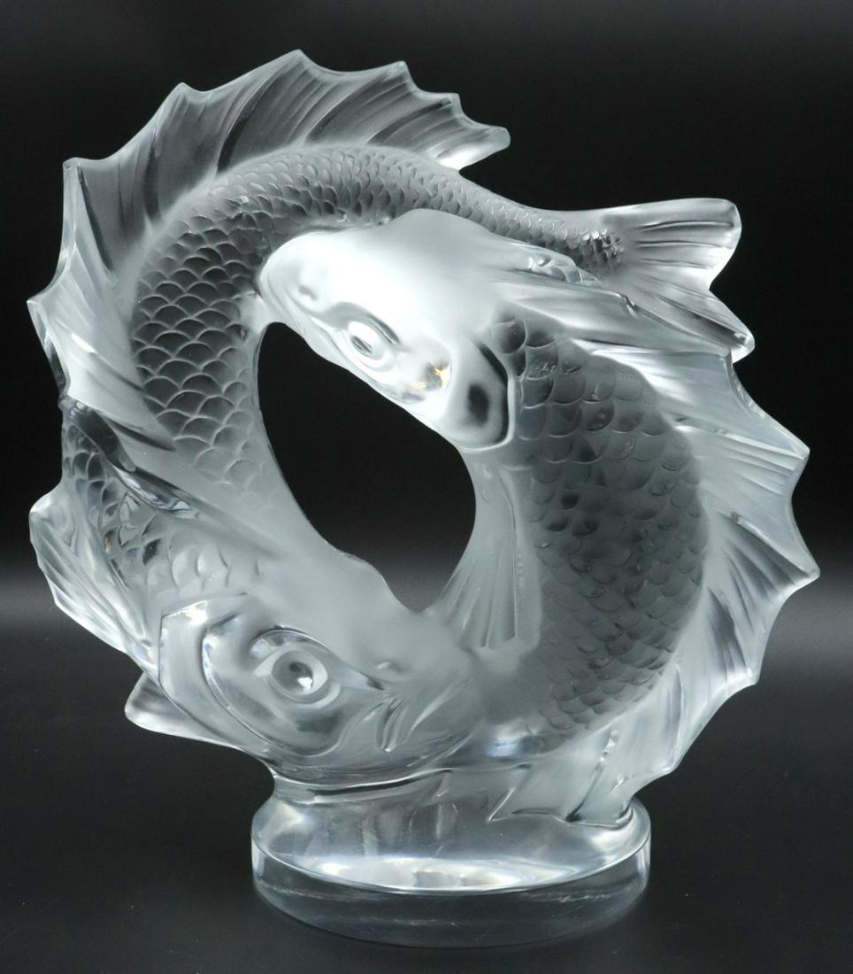 Lalique "Deux Poissons" Crystal Sculpture (1 of 4)