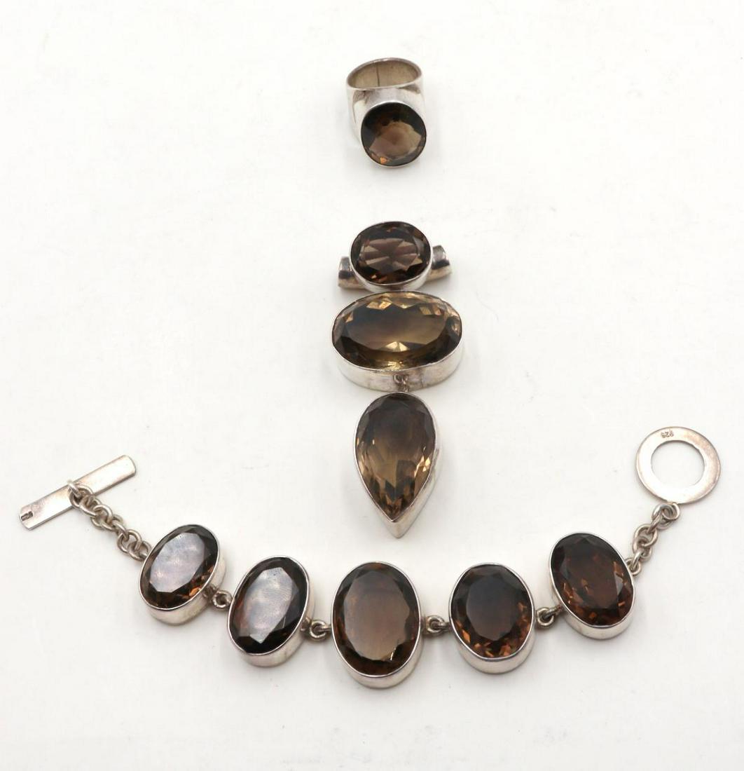 Sterling Silver & Brown Topaz Suite (1 of 5)