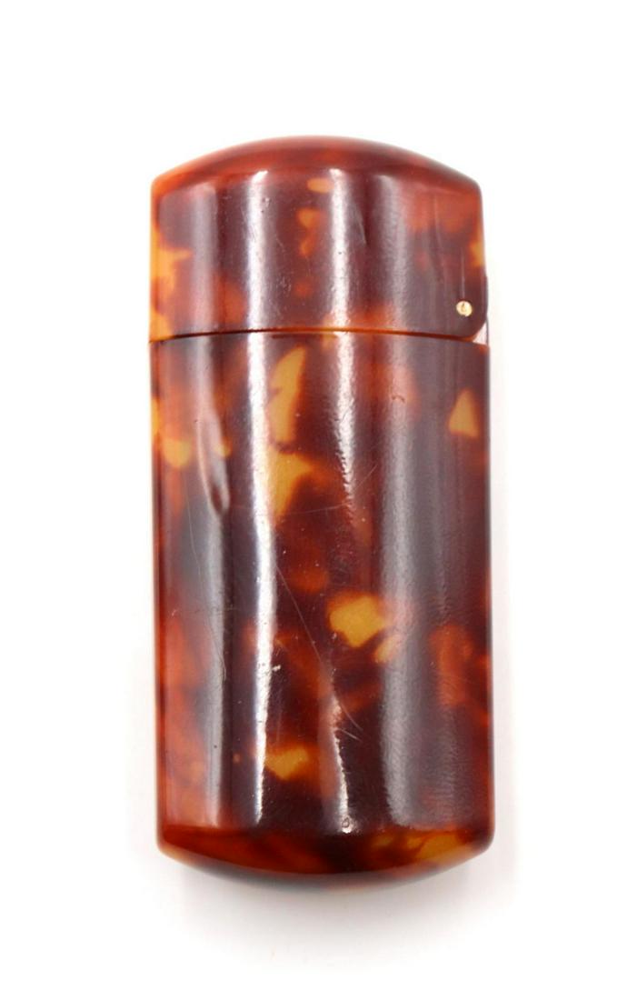 Vintage Tortoise Shell Match Holder (1 of 2)