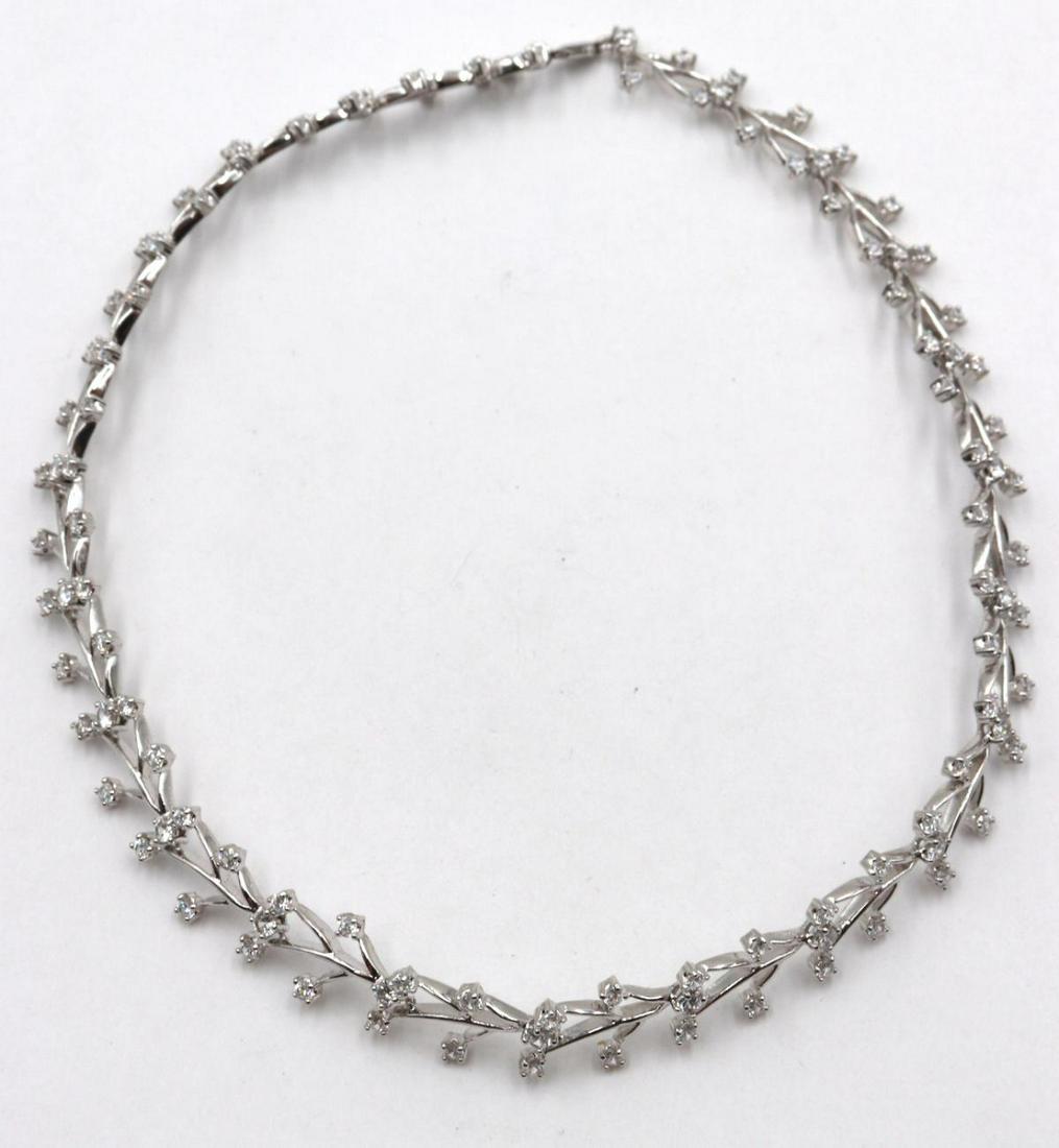 Sterling Silver & CZ Necklace (1 of 2)