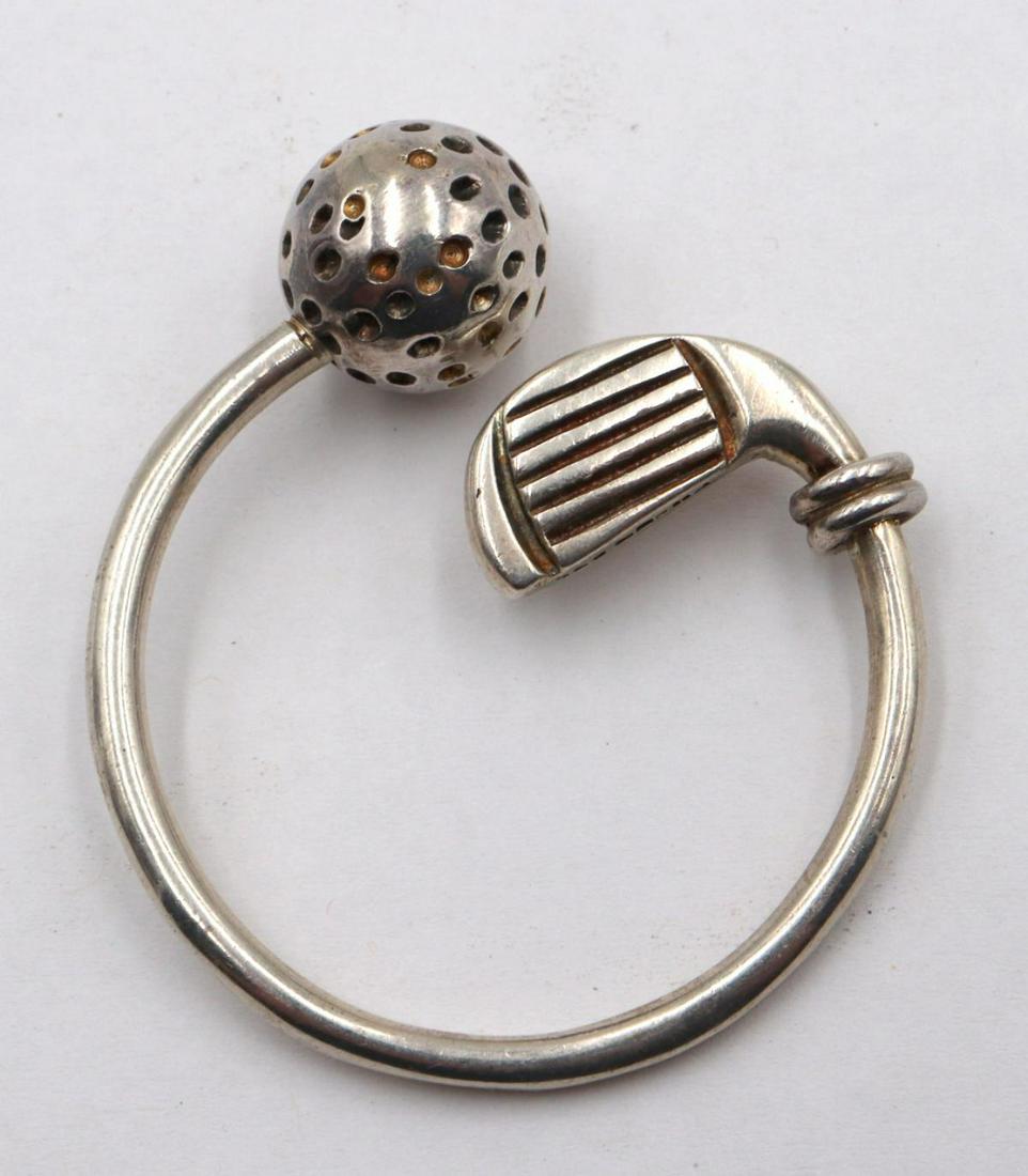 Sterling Silver Golf Club Key Ring (1 of 2)