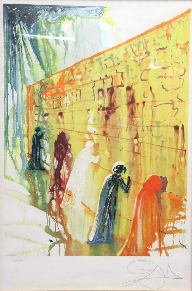 Salvador Dali "The Wailing Wall" Lithograph (1 of 7)