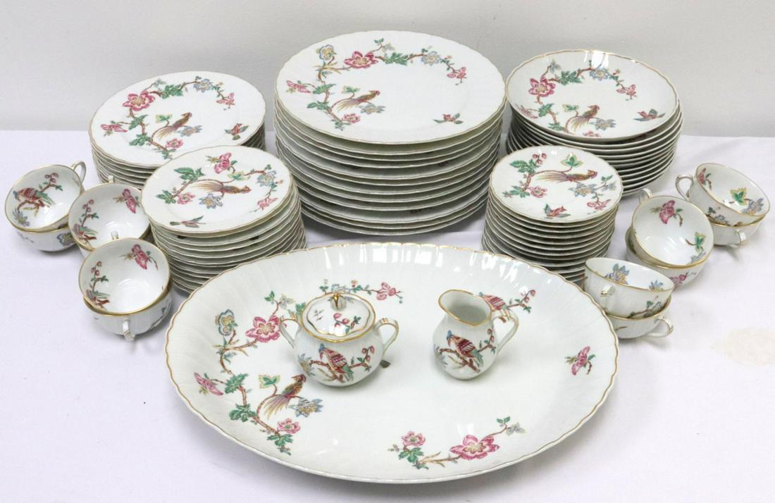75 Pc. L. Bernardaud Limoges "Calcutta" China Set: 75 Pc. Antique French L. Bernardaud Limoges "Calcutta" China Set. Service for 12, this set contains 12 dinner plates, 12 luncheon plates, 12 salad plates, 12 bread and butter plates, 12 cups, 12 sauce