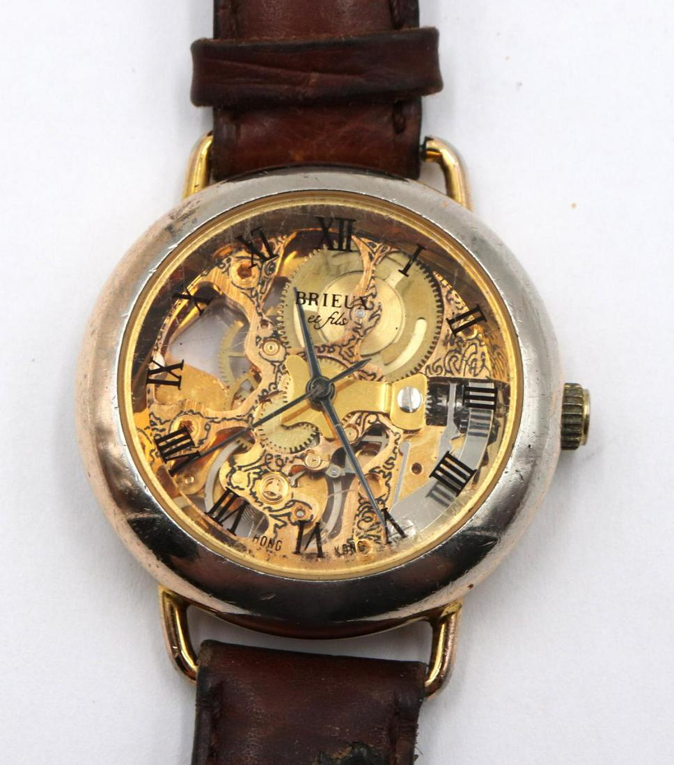 Brieux et Fils 2 Sided Skeleton Wristwatch (1 of 3)