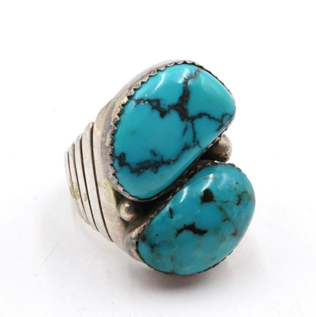 Native American Sterling & Turquoise Ring (1 of 2)