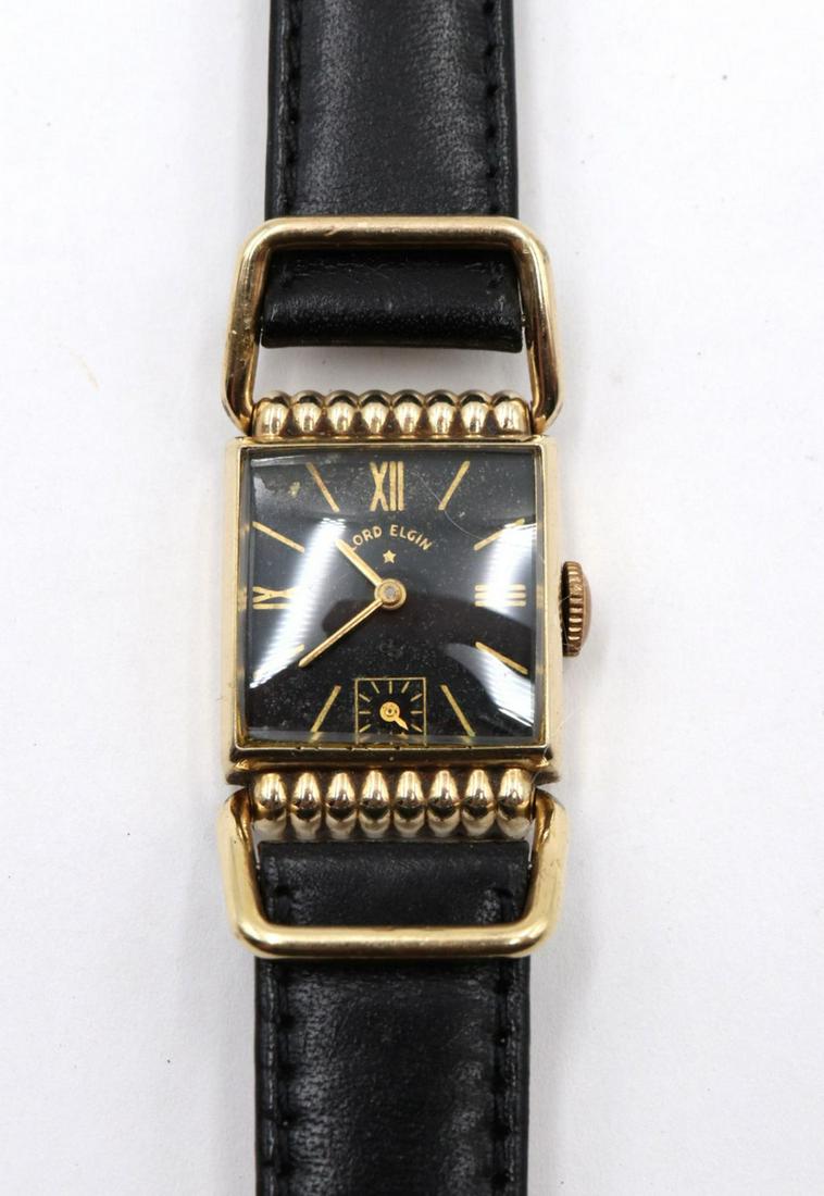 Lord Elgin 21J Rose Gold Filled Drivers Wristwatch: Lord Elgin 21J Rose Gold Filled Drivers Wristwatch. Cal. 559.