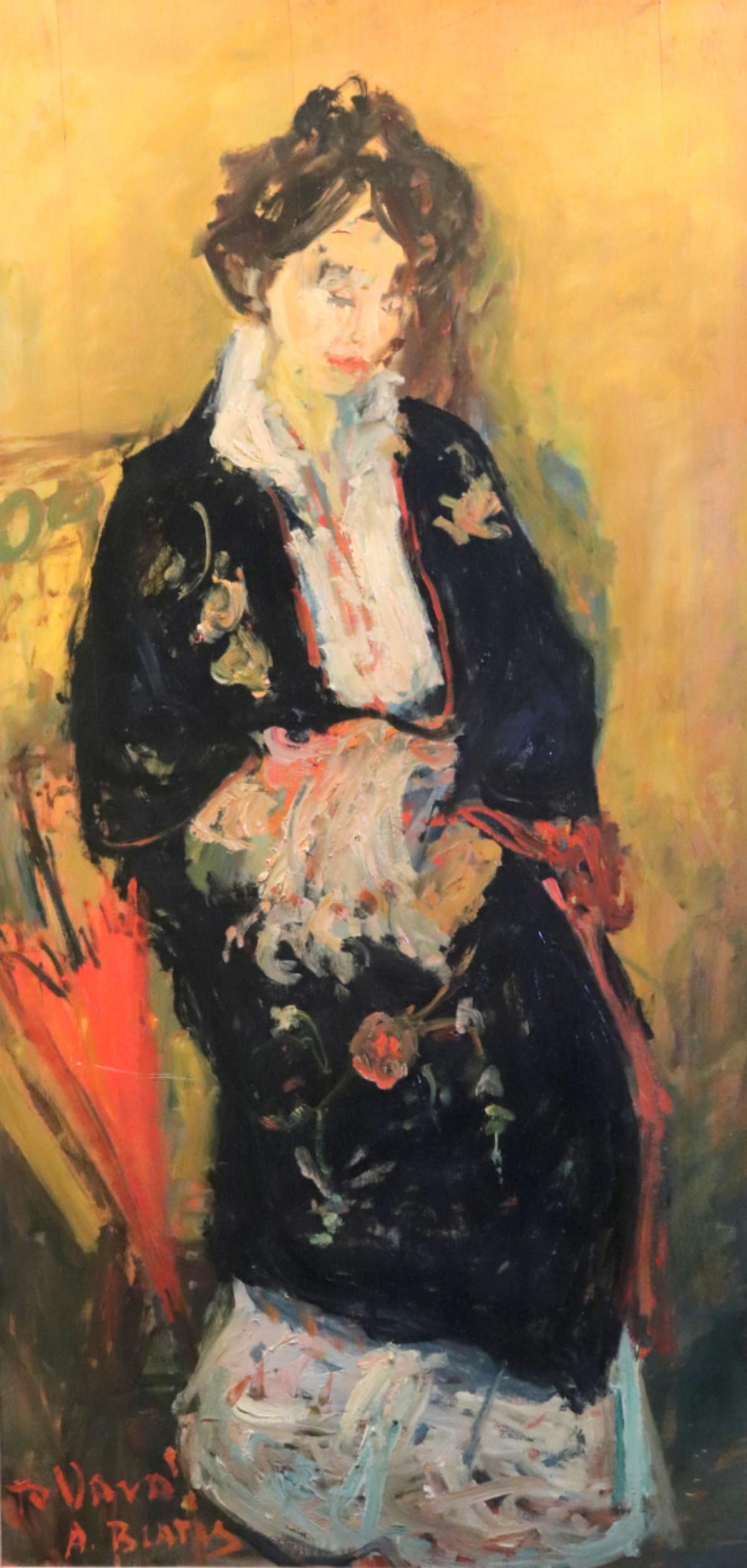 Arbit Blatas "Vava" Oil Painting on Board (1 of 7)