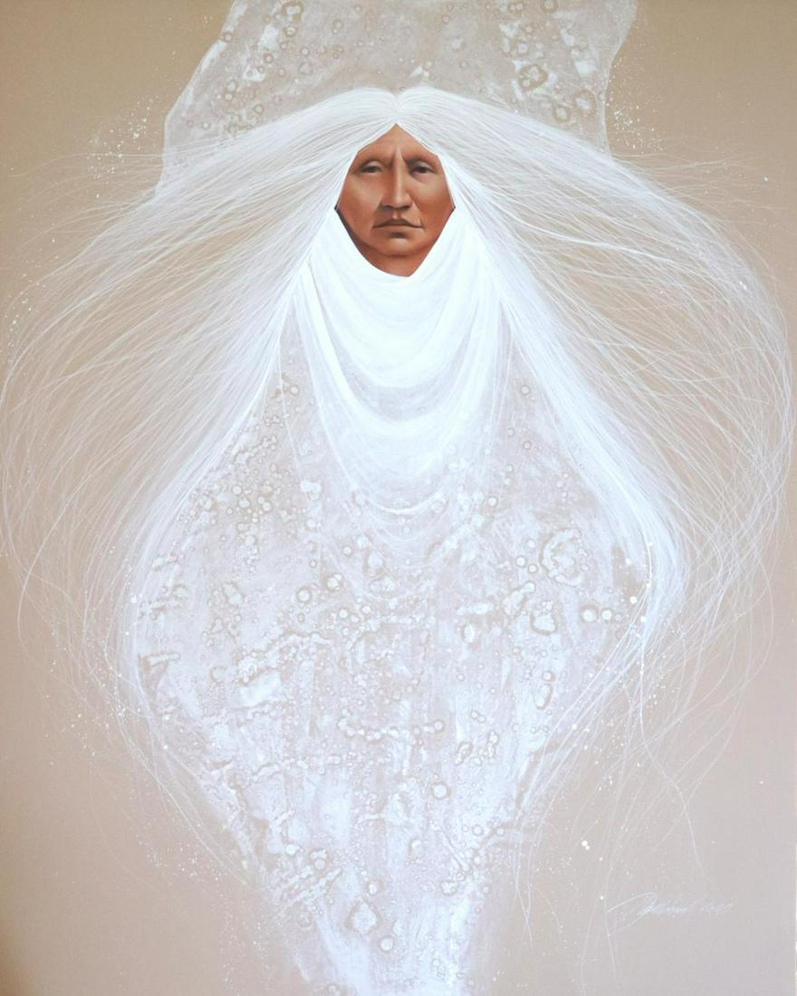 Frank Howell "Woman of the Waters" Mixed Media on Canvas (1 of 6)