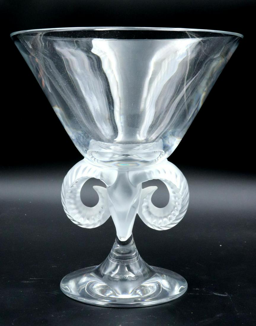 Lalique "Aries" Crystal Vase (1 of 3)
