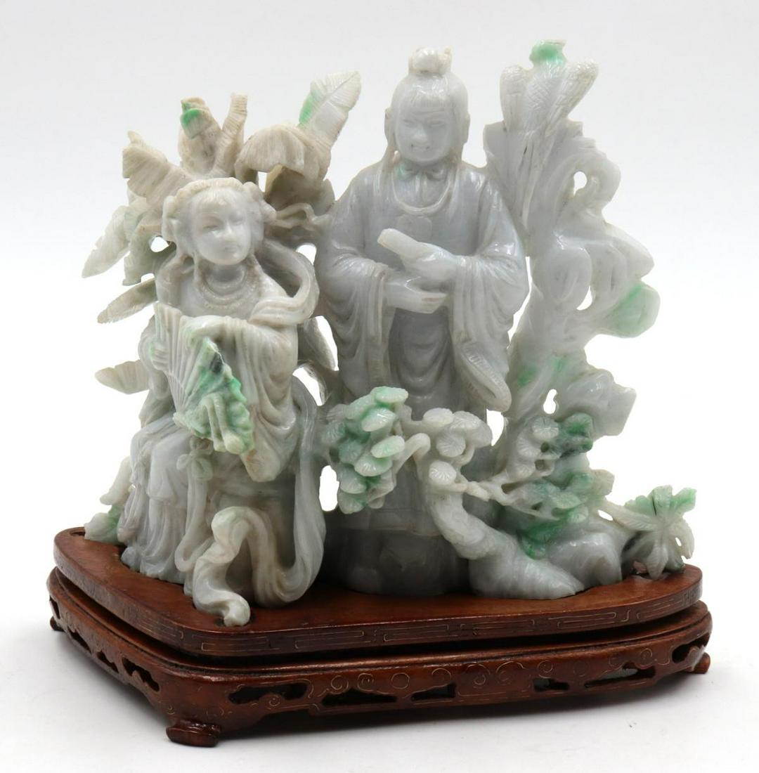 Chinese Carved Jade Group (1 of 4)