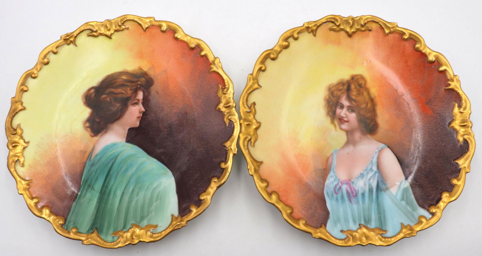 Antique Limoges Hand Painted Porcelain Plates (1 of 5)