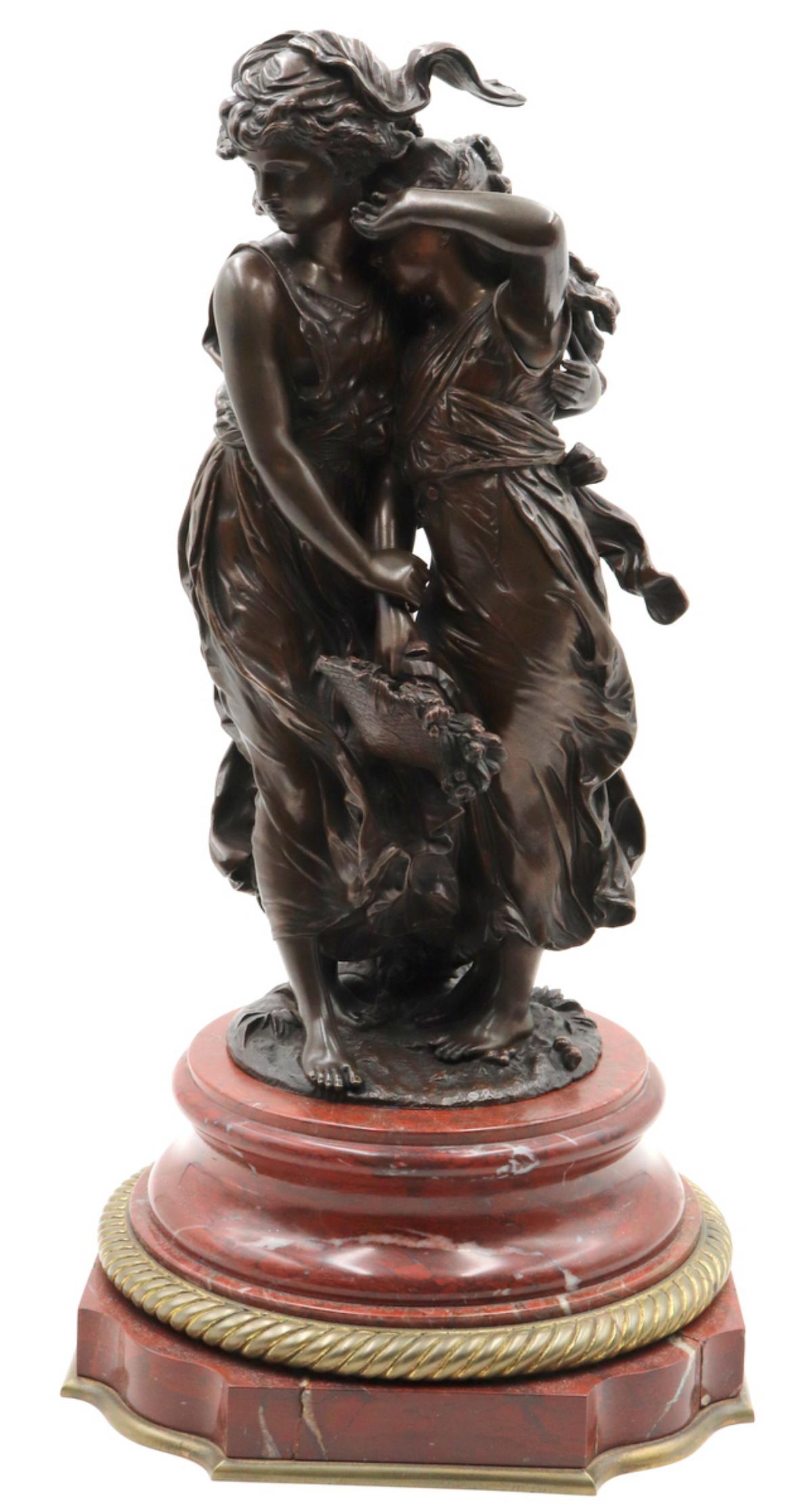 Auguste Moreau (French 1834-1917) Bronze Group (1 of 8)