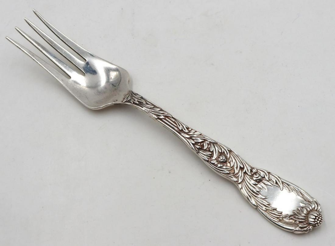 Tiffany & Co. "Chrysanthemum" Sterling Cold Meat Fork (1 of 3)
