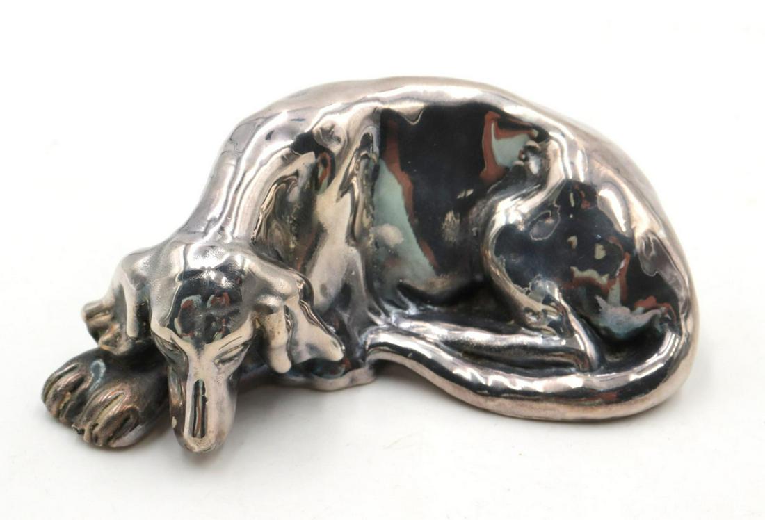 Weighted Sterling Silver Dog Figure (1 of 2)
