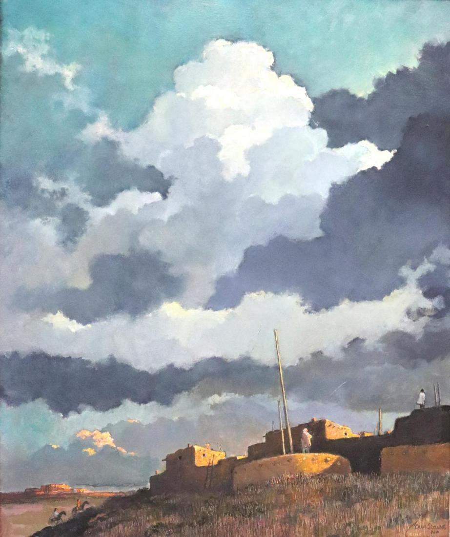 Eric Sloane "Mother Earth, Father Sky" Oil Painting on Masonite (1 of 11)