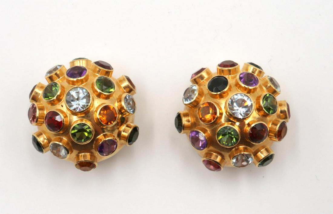 Possibly H. Stern Sputnik 18Kt & Multi-Precious Stone Earrings (1 of 3)