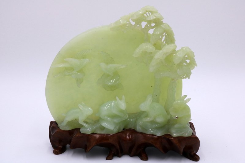 Chinese Carved Jade Figural Group (1 of 5)