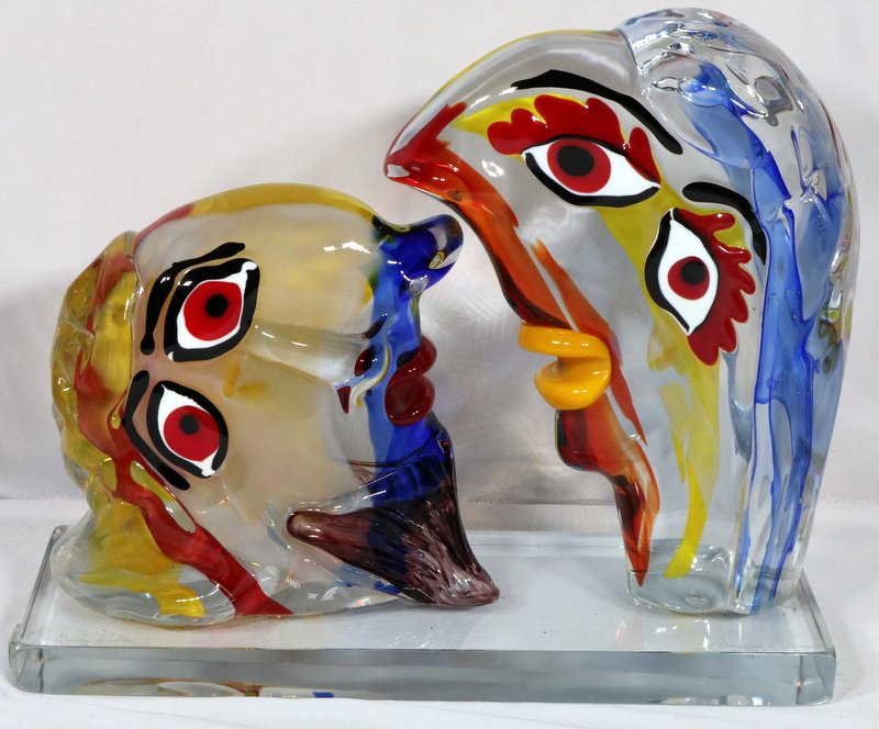 Rare Walter Furlan Omaggio a Picasso Murano Art Glass (1 of 8)