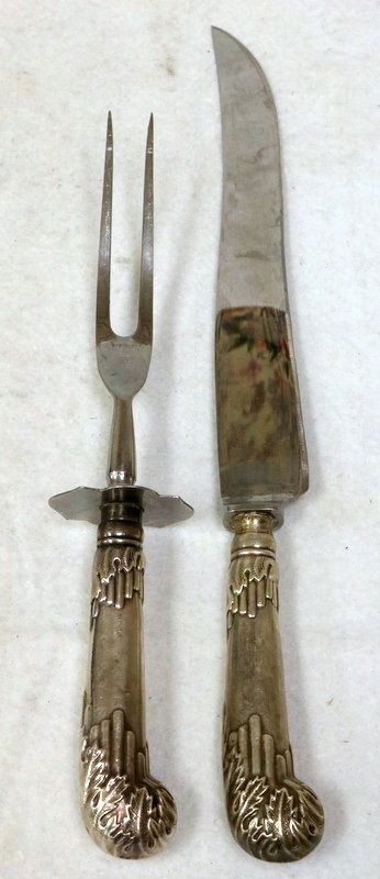 Sheffield Sterling Meat Carving Set (1 of 3)