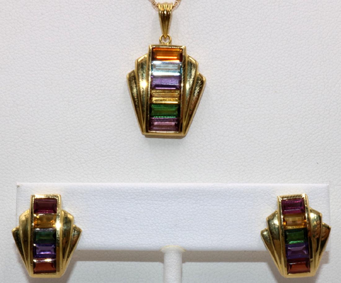 H. Stern 18Kt YG Multi-Precious Stone Suite (1 of 3)