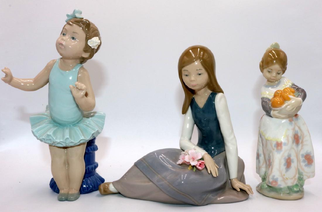 3 Pc. Lladro Porcelain Figures (1 of 4)