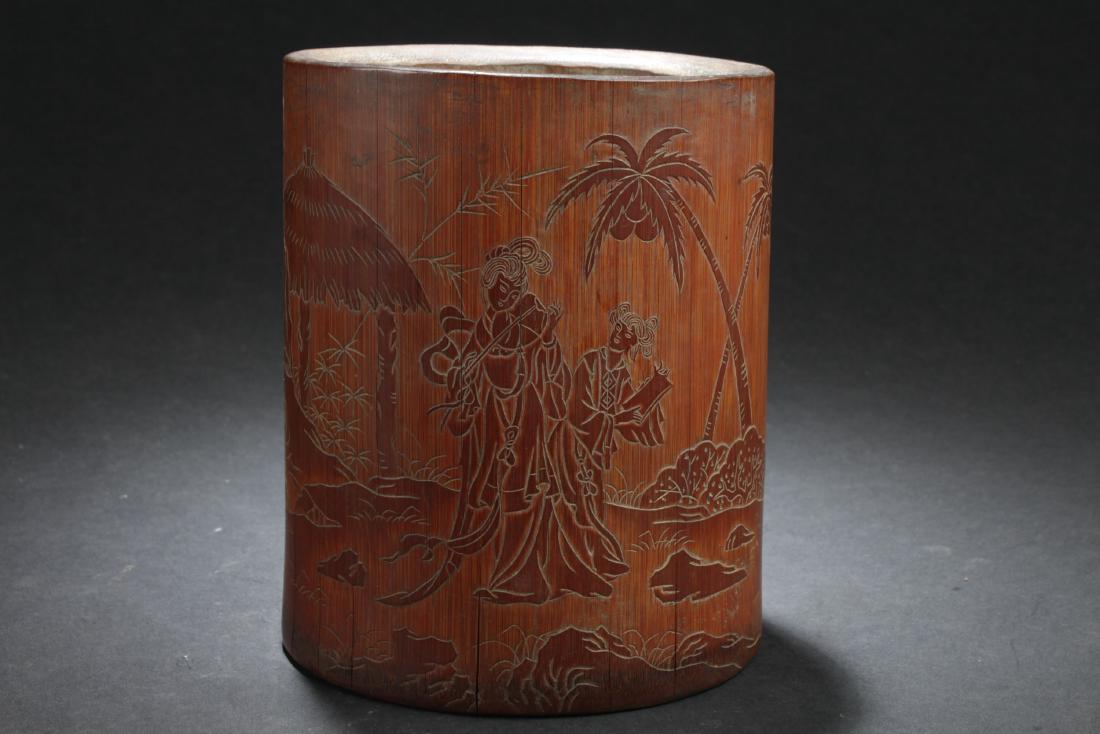 Chinese Bamboo Brush Pot (1 of 5)