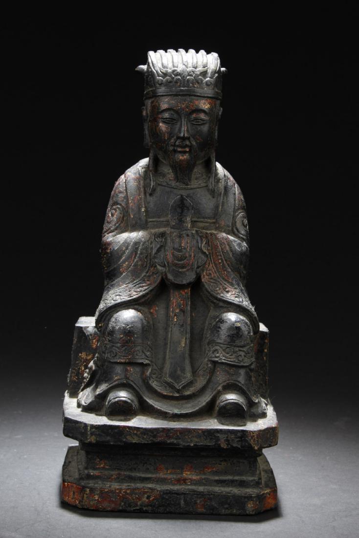 Chinese Bronze Deity Statue (1 of 6)
