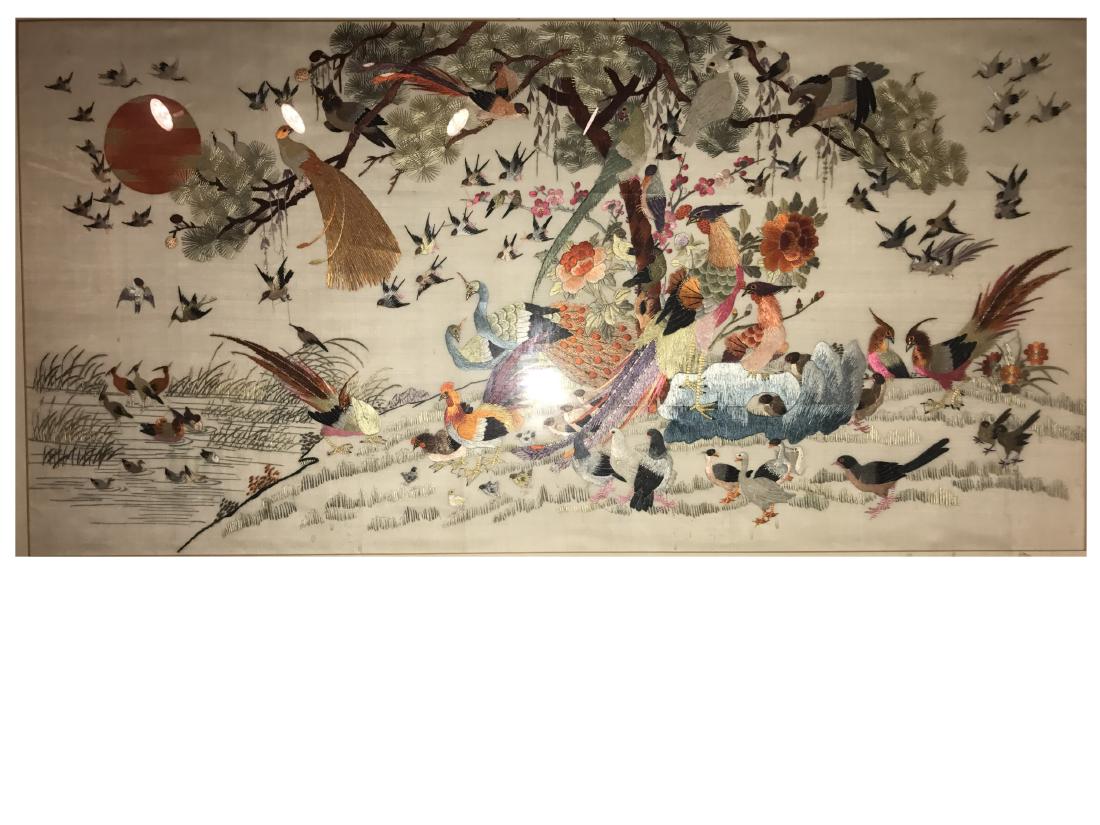 Chinese Framed Silk Embroidery Painting (1 of 10)