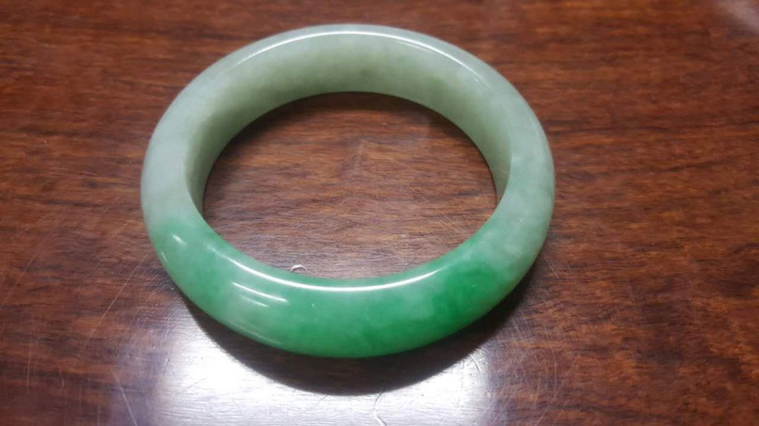 Chinese Jadeite Jade Bangle, GIA# 5182178814 (1 of 4)